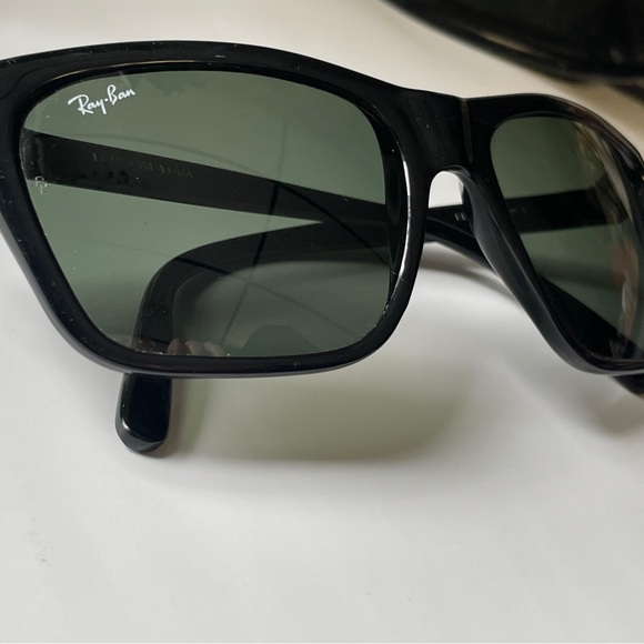 RARE BAUSCH & LOMB RAY-BAN FRANCE SHINY-BLACK CATS VINTAGE SUNGLASSES